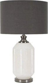 Stolná lampa Brighty 65 cm šedo-biela