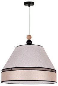 Duolla - Luster na lanku AVIGNON 1xE27/15W/230V pr. 60 cm béžová