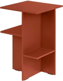 Nočný stolík s poličkami v terakotovej farbe Atik – noo.ma