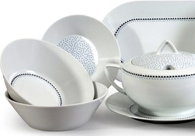 Thun obedová súprava Lea modré kamienky 27-dielná