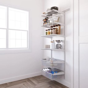 Nástenný regál do špajze 200x60x40 cm - TOPTRACK