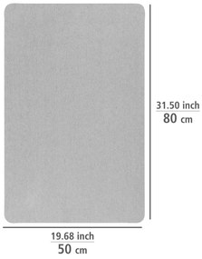 Sivá kúpeľňová predložka 50x80 cm – Wenko
