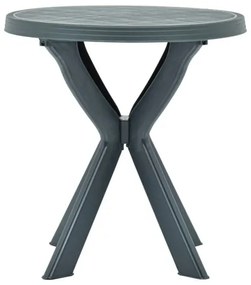 vidaXL Bistro stolík zelený priemer 70 cm plast-