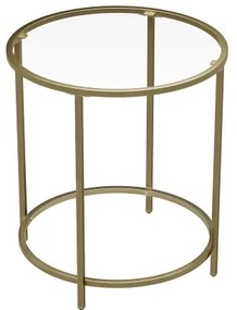 Odkladací stolík LYRA zlatý