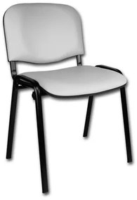 Konferenčná stolička ISO eko-koža Tmavo sivá D23 EKO