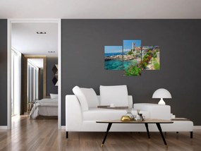 Obraz - Malebné pobrežie dediny (90x60 cm)