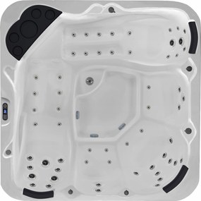 Jacuzzi celoročné tuhé vyhrievané veľké 2285x2315x930 5 miest, farebné trysky