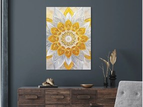 drevko |  Kvetinová mandala Zlatý lúč