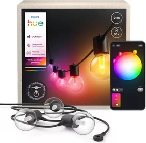 Philips - LED RGBW stmievateľný vonkajší svetelný reťazec Hue FESTAVIA 30×LED 21 m IP65