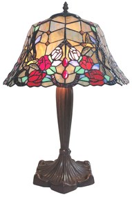 Stolná lampa Tiffany Veronique - Ø 42 * 58 cm E27 / max 2 * 60W