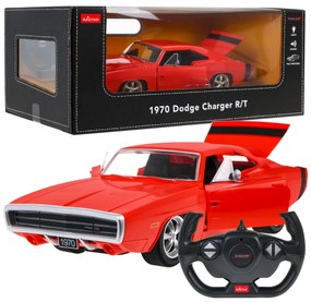 1970 Dodge Charger RT červený model RASTAR 1:16 Auto na diaľkové ovládanie