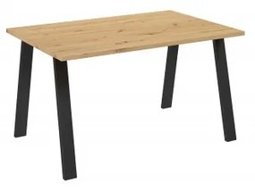 Jedálenský stôl Kermit 138x90 (dub artisan) (pre 4 6 osob). Vlastná spoľahlivá doprava až k Vám domov. 1033076