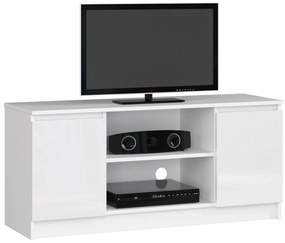 TV stolík Darian (biely vysoký lesk). Akcia -20%. Vlastná spoľahlivá doprava až k Vám domov. 1068714