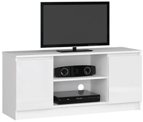 TV stolík Darian (biely vysoký lesk). Akcia -21%. Vlastná spoľahlivá doprava až k Vám domov. 1068714