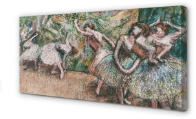 Obraz canvas Skica ženy tancujú lesa 120x60 cm