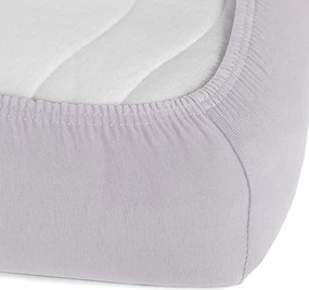 Jersey napínacie prestieradlo JR-028 Svetlo sivé 90 x 200 - výška 20 cm