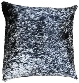 Vankúš z hovädzej kože Luxury Cowhide BRAZÍLIA SALT&amp;PEPPER 50x50cm