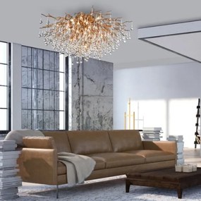 Paul Neuhaus 8092-11 - Prisadený luster ICICLE 14xG9/40W/230V pr. 100 cm mosadz