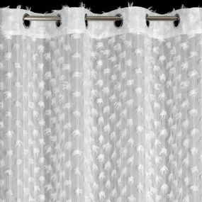 ZÁVES NA KRÚŽKOCH EVA MINGE AURELIA 135X250 CM BIELA