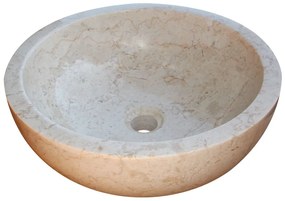 Indera Gemma 501 Ø50 cm Cream Kamenné umývadlo leštený mramor