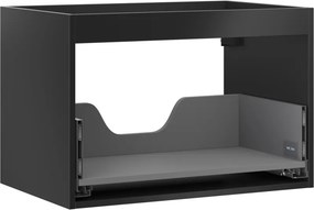 Mexen Box-A, závesná skrinka 70 cm, 1 zásuvka, čierna matná, 91AX0-0700-470-1-71