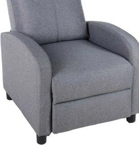 LuxuryForm DESIGN Televízne kreslo RUFO s polohovaním - sivé