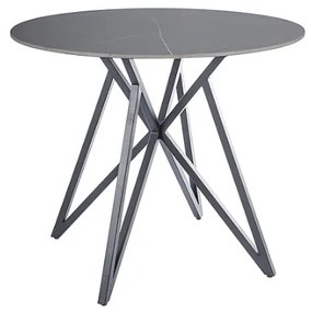 Jedálenský stôl MURANO | 90 cm sivá/čierna