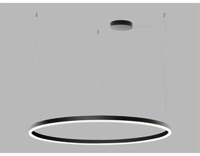 LED 2 Závesné vnútorné stropné svietidlo CIRCLE P.100 cm čierne - TRIAC stmievanie