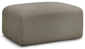 Sivohnedá podnožka z textílie bouclé Tina – Bobochic Paris