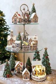 Zelený vianočný stromček so stuhou a mašľami Noël Tree z polyresinu – Ø15*40 cm