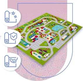 Koberec Agnella Funky Top Super Mesto S limetka