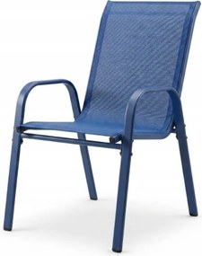 Set 2 záhradných stoličiek – pohodlné a praktické sedenie na balkón a terasu čierna