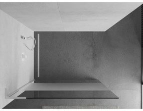 Mexen Kioto L, sprchová zástena Walk-In 120 x 200 cm, 8mm číre sklo-námraza, biely profil, 800-120-103-20-35