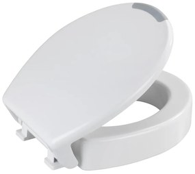 WENKO 25005100-WC sedadlo SECURA 37x44 cm biele/sivé