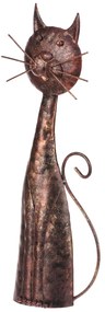 Kovová dekorácia mačka 30 cm