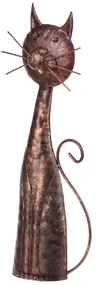 Kovová dekorácia mačka 30 cm