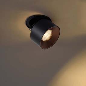 Moderné zapustené bodové svietidlo čierne GU10 50mm - Echo
