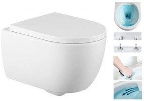 Závesná WC misa MEXEN CARMEN 5 + doska SLIME