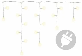 Nexos 211 Vianočný svetelný dážď 72 LED teple biela - 2,7 m