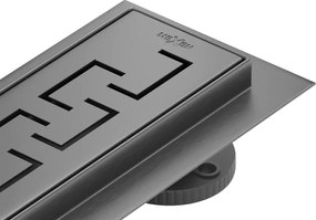 Mexen Flat 360° M15 rotačný lineárny odtok 100 cm, brúsená gun gray - 1E24100-40