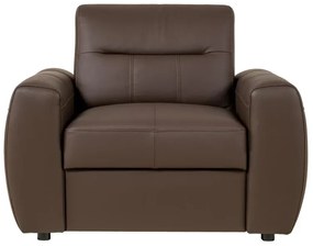 Kožené kreslo FELIS, hnedá
