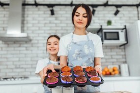 Ruhhy Teflónová forma na muffiny s košíčkami 12 ks