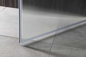 Aqualine Aqualine, PILOT otočné sprchové dvere 1000mm, sklo BRICK, PT100W