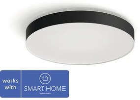 LED stropné svietidlo Philips HUE 4116130P6 Enrave 48W 6100lm 2200-6500K čierne s diaľkovým ovládaním