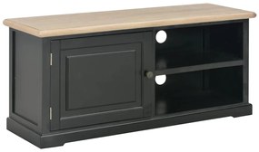 TV stolík čierny 90x30x40 cm drevený