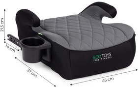 ECOTOYS Podsedák ISOFIX i-Size pre deti 125-150 cm s držiakom