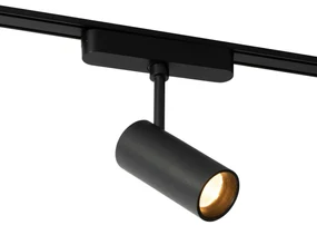 Moderné čierne bodové svetlo pre 1-fázový koľajnicový systém 9W 3000K - Magnetic Gert