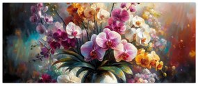 Obraz - Váza kvetov II. (120x50 cm)