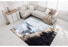 Kusový koberec Aguja modrozlatý 80x150cm