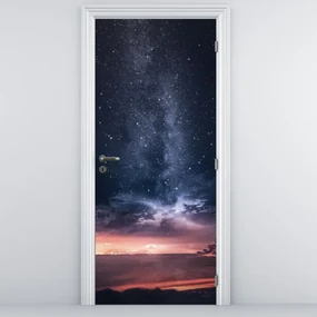 Fototapeta na dvere - Hviezdna obloha (95x205cm)
